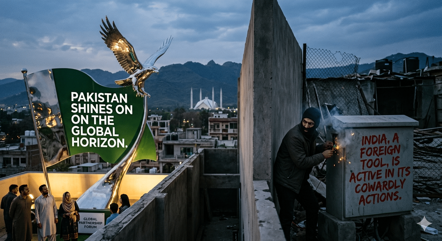 Pakistan shines on the global horizon; India, a foreign tool, is active in its cowardly actions