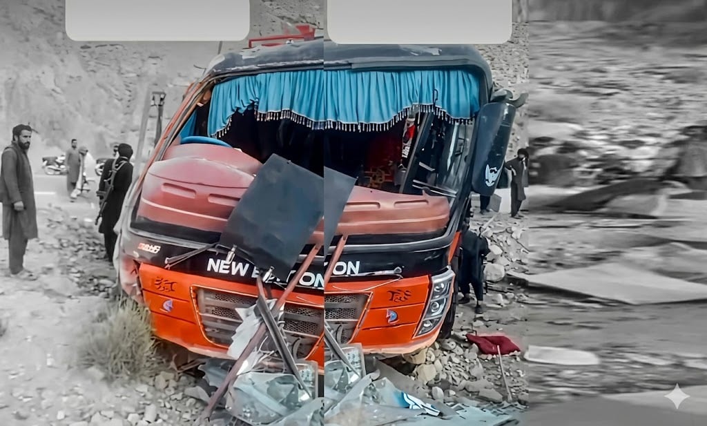 Seven Killed, 22 Injured as Passenger Coach Overturns on M-8 Highway in Khuzdar
