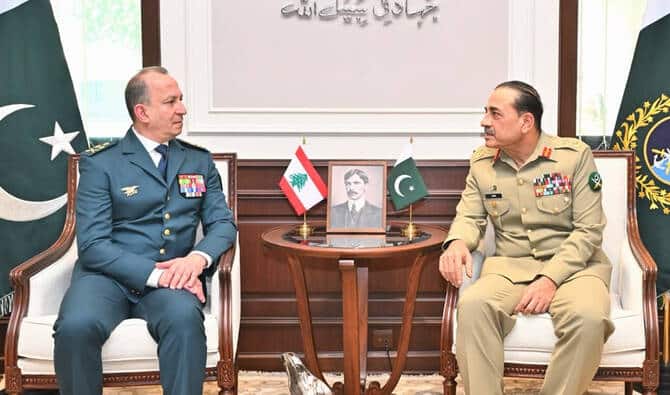 Lebanese Army Chief Meets Field Marshal Asim Munir to Strengthen Defence Cooperation