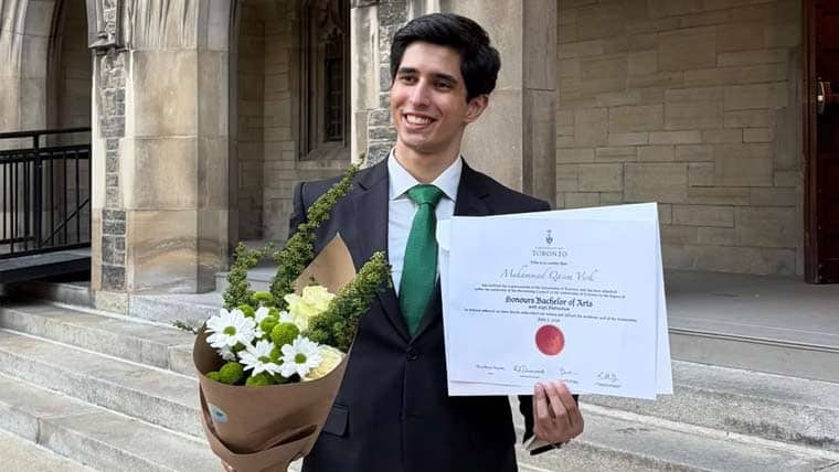 Pakistani Student Honored on Dean’s List at University of Toronto
