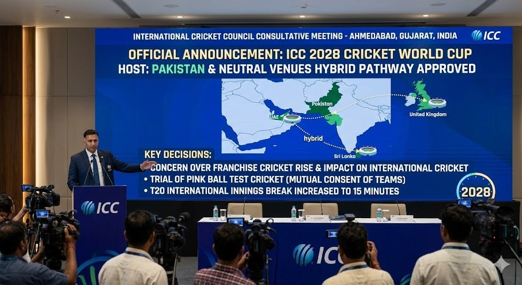 ICC Approves Hybrid Pathway for 2028 World Cup