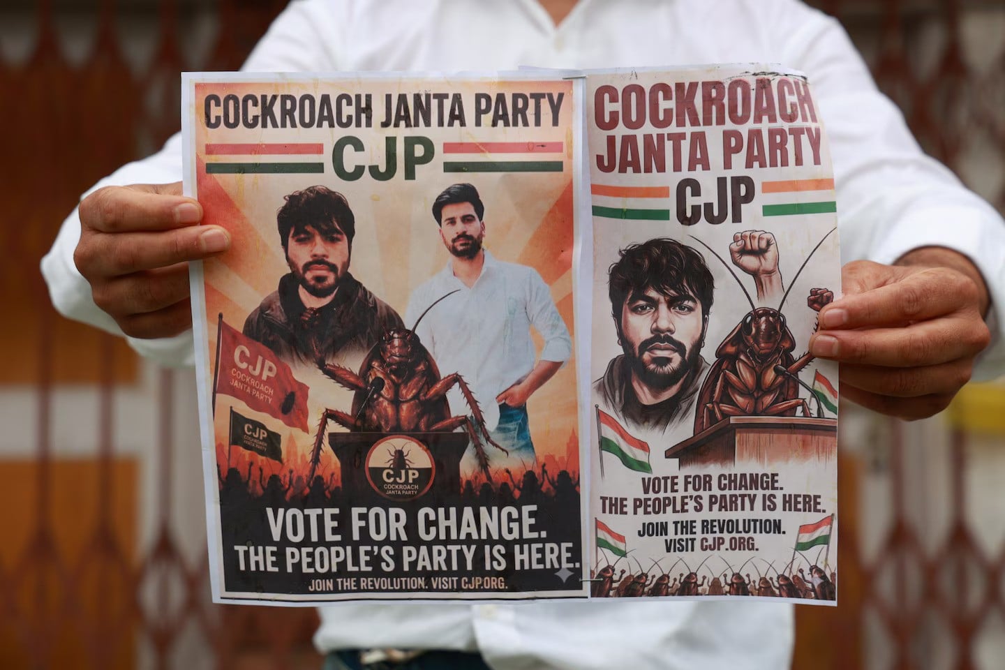 In India, the Cockroach Janata Party raised the flag of rebellion against the Modi government
