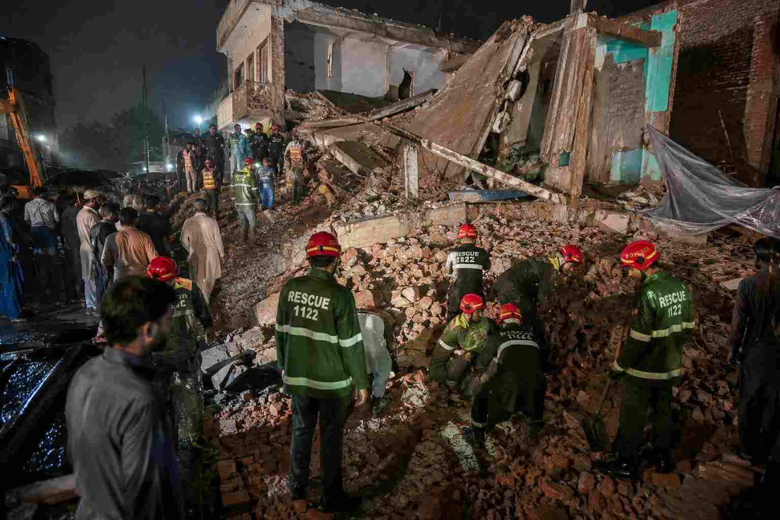 Seven Killed as Rain-Triggered Building Roof Collapses in Lahore