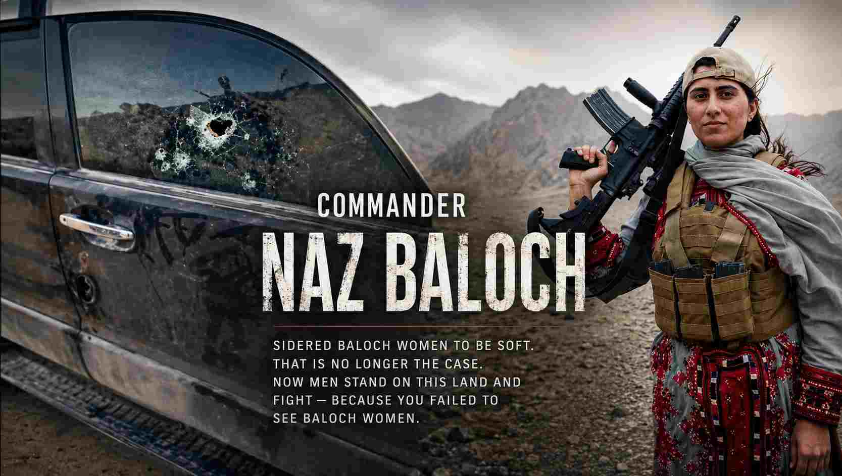 BLA ‘First Female’ Commander Shahnaz Baloch Fights for Life After Afghanistan Ambush