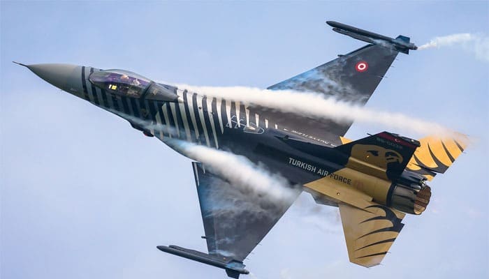 Turkish Air Force F-16 Crashes During Training Flight