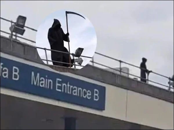 Man Dressed as 'Grim Reaper' Causes Panic