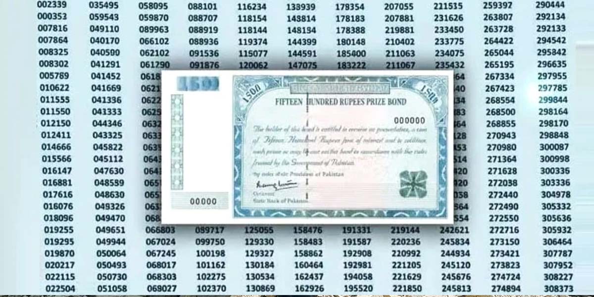 Rs1500 Prize Bond Draw Results Announced, Winning Numbers Revealed