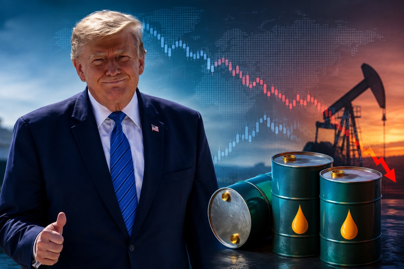 Oil Prices Fall as Trump Suspends Strikes on Iran