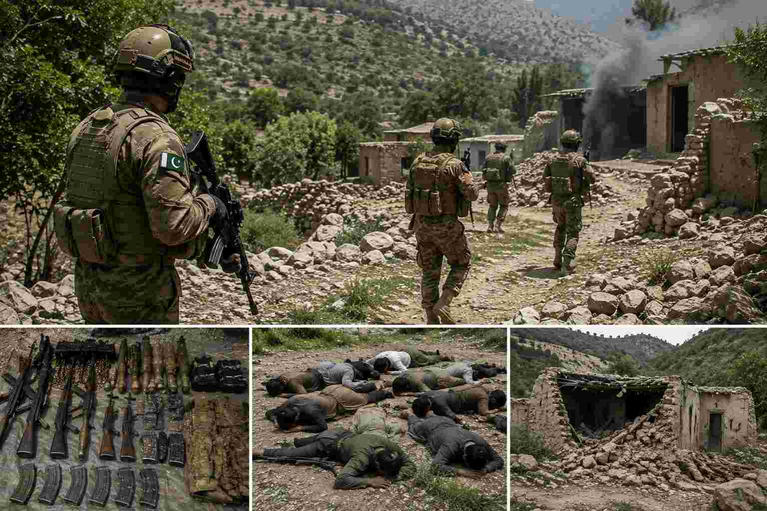 Security forces kill several militants, destroy hideouts in Lakki Marwat