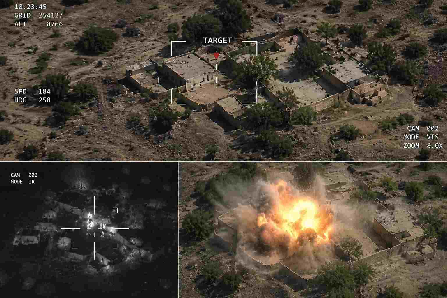 Five Terrorists Killed as Drone Strike Targets Fitna al Hindustan Hideout in Khuzdar