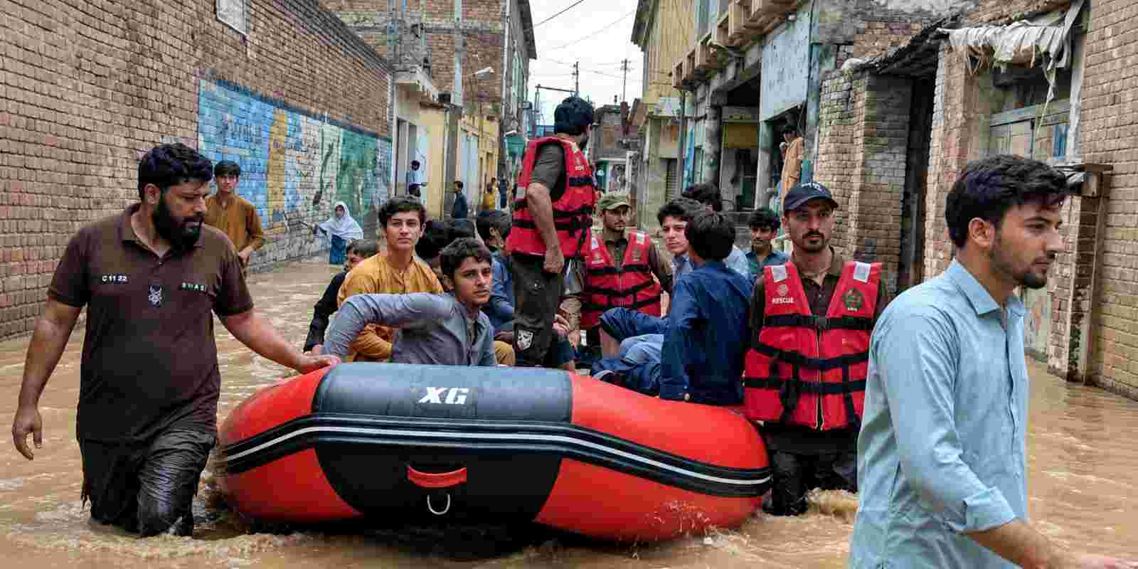 Heavy Rain Triggers Flash Flooding in Swabi
