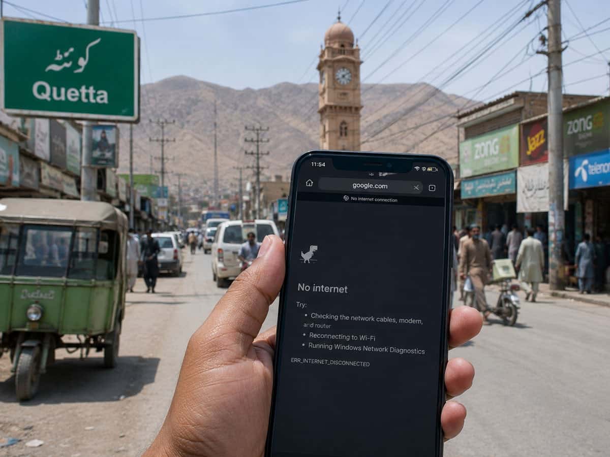 Quetta Mobile Internet Service Suspended Over Security Concerns