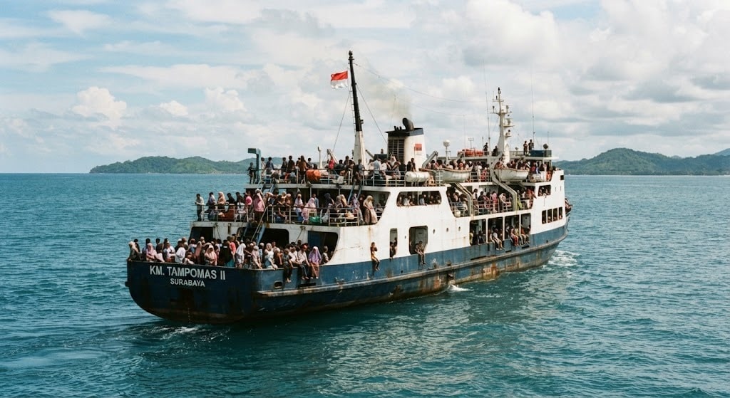 Passenger Vessel Drowned in Indonesia Causing Death Fear of 140 People