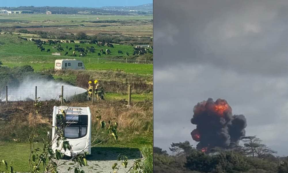RAF Hawk Training Aircraft Crash Occurs in Wales, Leaving Two Pilots Injured