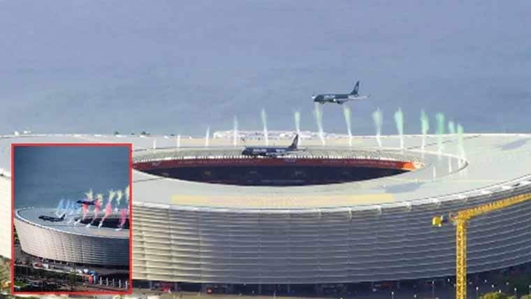 Terrifying Low-Altitude Jet Flyby Stuns Fans Before Rugby Match