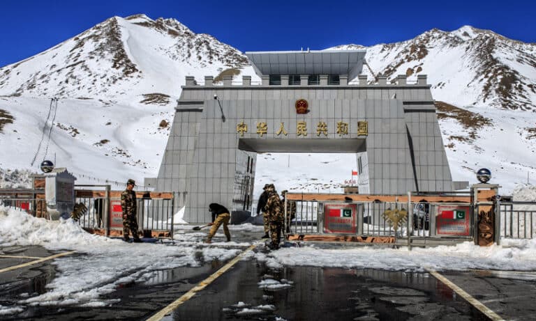 First Snowfall at Khunjerab Pass Turns Mountains White