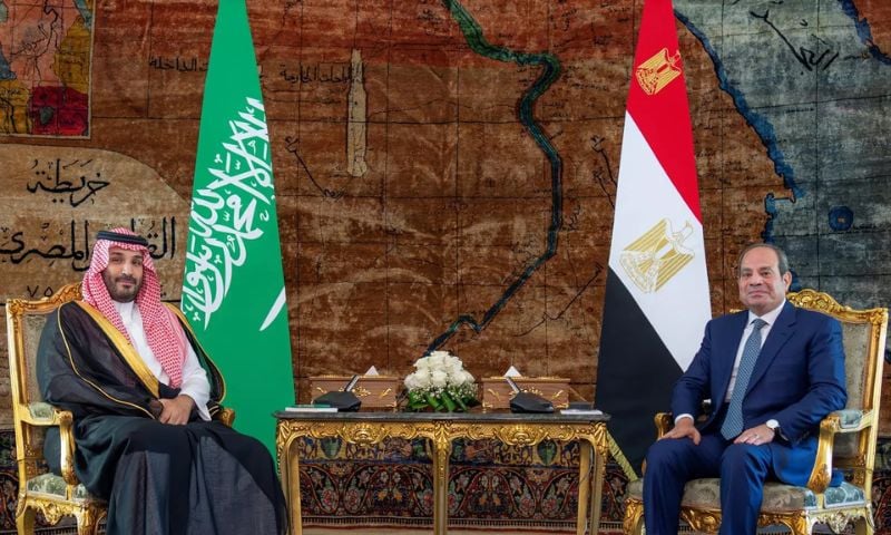 Saudi Crown Prince Mohammed bin Salman, Egyptian President Discuss Regional and Maritime Security